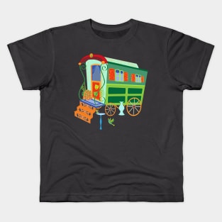 Happy Caravan green Kids T-Shirt